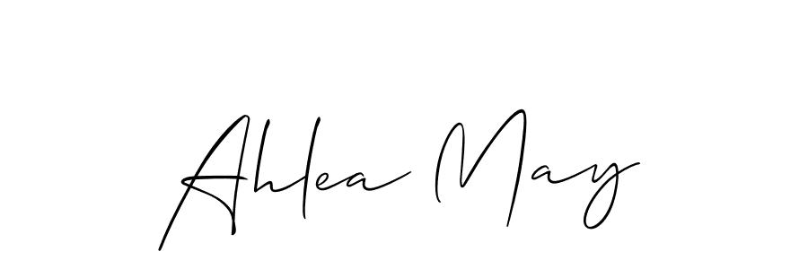 Also You can easily find your signature by using the search form. We will create Ahlea May name handwritten signature images for you free of cost using Allison_Script sign style. Ahlea May signature style 2 images and pictures png